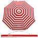 patio umbrella MOVTOTOP 1PC 6.5 Feet Striped Beach Umbrella UV Protection with Aluminum Pole Adjustable Sand Umbrella with Sand Anchor and Carry Bag
