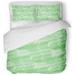 ZHANZZK 3 Piece Bedding Set Abstract Green Guilloche As Certificate Diploma Banknotes Linear Pattern Twin Size Duvet Cover with 2 Pillowcase for Home Bedding Room Decoration