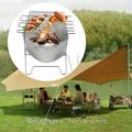 Camping Essential Clearance -Folding Portable Barbecue Charcoal Grill Barbecue Desk Tabletop Outdoor Stainless Steel Smoker BBQ For Outdoor Cooking Camping Picnics Beach Outdoor Travel Essential