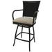 Tobias Designs 26 Outdoor Swivel Aluminum Counter Bar Stool in Tan