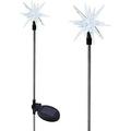 1011-2 Sparkling Solar Star Lights Garden Stake (Set Of 2)