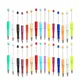 Assortiment de stylos à perles en plastique 25 pièces bricolage stylo à bille d'encre noire pour