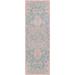 Unique Loom Jill Zarin Outdoor Dubai Area Rug 2 0 x 6 0 Runner Pink and Aqua