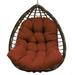 SHANNA Swing Chair Cushion Hanging Basket Seat Cushion Pillow Egg Chair Back Cushions Pads for Indoor and Outdoor Garden Dark Coffee