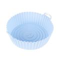 Air Fryer Liner Mat Silicone Oven Pizza Baking Pan Cake Mold (7.5 inches Blue)