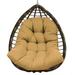 SHANNA Swing Chair Cushion Hanging Basket Seat Cushion Pillow Egg Chair Back Cushions Pads for Indoor and Outdoor Garden Khaki