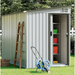 5 x 7 Outdoor Storage Shed Metal Sheds & Outdoor Storage with Lockable Door and Vents Garden Shed Tool Storage Shed for Backyard Patio Lawn White