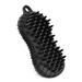 TUTUnaumb Silicone Shampoo And Shower Brush Multifunctional Double-sided Bath Massage Brush Bath Scrub Brush Home & Kitchen Cleansers Household Cleaning-Black