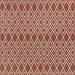 Unique Loom Jill Zarin Outdoor Turks and Caicos Area Rug 7 10 x 7 10 Square Rust Red