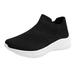 nsendm Womens Walking Running Shoes Blade Non Slip Tennis Fashion Sneakers Women s Sneakers With Arch Support Slip On Black 39