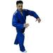Woldorf USA BJJ Jiu Jitsu Uniform Blue WF Logo Competition Uniform Martial Arts Fighting Uniform Training Uniforms Pre-Shrunk Ultra Light Weight Uniforms Soft Fabric