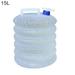 Yoone 5/10/15L Foldable Water Bucket Bag Bottle Container Outdoor for Camping Hiking