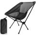 Ultralight Portable Camping Chair Compact Folding Backpacking Chair Collapsible Beach Chair Patio Dining Chair with Carrying Bag for Outdoor Hiking Fishing Backyard Picnic Travel