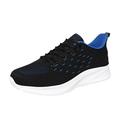 dmqupv Mens Slip On Sneakers Wide Men s Road Running Shoes Fashion Sneakers Lightweight Walking Shoes Breathable Mesh Workout Casual Shoes Non Slip Tennis Outdoor Travel Blue 43