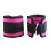 2pcs Ankle Straps D-ring Ankle Calfs Band for Gym Workouts Machines Leg Exercises (Rosy)