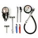 Gecheer Portable Long Tube Tire Pressure Gauge Set Car Motorcycle Tire Pressure Test Tool High Accurancy Tyre Pressure Tester Tire Pressure Meter Kit