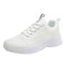 nsendm Women s Tennis Shoes Walking Shoes Sport Breathable Sneakers Running Shoes Mesh Summer Women s Sneakers Sneakers for Women White 38