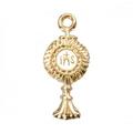 Gold Over Sterling Silver Monstrance Lapel Pin