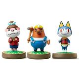 Pre-Owned Amiibo 3 Pack Set Rover Mr Resetti Lottie Animal Crossing Series For Nintendo Switch Switch