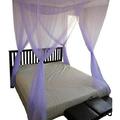 four post mosquito net for bed canopy-fits all beds queen king california king beds-indoor & outdoor use-great for hammock mosquito net and daybed canopy bed curtains-76 x86 x96 -purple