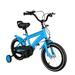 YIYIBYUS 14 Inch Kids Bike Boy Girl Safe Bicycle with Training Wheels and Adjustable Seat Blue