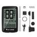 WEST BIKING WEST BIKING Wireless Bilingual Cadence Mileometer Multi-functional Daily Waterproof Full Screen Backlight Mountain Bike Speed Meter USB Cycling Speedometer