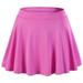 YONGHS Kids Girls Tennis Golf Mini Skirt High Waisted Pleated A-Line Skater Sport Swim Dress with Shorts Pink 6-7