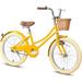 Glerc Little Molly 20 inch Kids Girls Bike for 7-13 Years Old Child Yellow