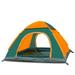 Kizocay Outdoor Pop Up Camping Tent - 3-4 Person Capacity Waterproof Windproof Anti-UV Sun Shelter for Beach Traveling Hiking Fishing (1-2 person Green Orange )