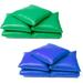 Cannon Sports Bean Bags for Toss and Throw Sports 10 Pack (Green/Blue 6 inch x 6 inch)