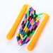 5pcs Slub Design Jump Rope Portable Jumping Exercise Equipment Durable Skipping Rope for Boys Girls Students (Mixed Color)