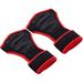 Mind Reader Pull-Up Glove Set Secure Finger Holes Textured Non-Slip Grip for Chin-Up Bars Gymnastics Circus Training Aerial or Pole Fitness Small Red