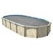 In The Swim 16 x 32 Ultra Silver Oval Solar Pool Cover 16 Mil For Solar Heating Above Ground Pools and Inground Pools 16M16X32OVULTRB
