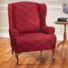 Double Diamond Stretch Furniture Cover - Wing Chair