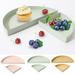 2Pcs Semi-circular Iron Tray Storage Tray Decorative Tray Jewelry Tray Trinket Dish Plate Tea Tray Fruit Trays Cosmetics Jewelry Organizer