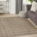 Nourison Serenity Home Geometric Mocha Ivory 3 11 x 5 11 Area Rug (4x6)