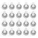 Uxcell Shell Pendants Faux Pearl Drops 50 Pack Imitation Pearl Pendant for Jewelry Making Silver