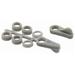 Prime-Line L 5920 Universal Window Screen Clips Gray Flush To 7/16 In. 4-Pk. - Quantity 6