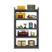 Homlike 47.2 W x 18 D x 78 H Heavy Duty 5-Tier Metal Shelving Unit for Garage Basement Kitchen Pantry Closet - 2500lbs Weight Capacity