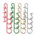 100pcs Christmas Decorations Hanging Pothook Small S Shape Hook Metal Hanger Christmas Ornament Supplies(Red Green Golden and