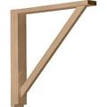 Ekena Millwork Traditional Shelf Bracket - Rubberwood - 2.5 in. W x 17.75 in. D x 17.25 in. H