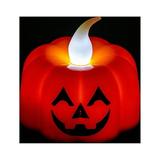 A Candle with a Twist HIMIWAY Spooky Home Decor Spooky Halloween Flickering LED Pumpkin Candle - Perfect for Special Parties at Home!