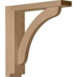 Ekena Millwork Reece Shelf Bracket - Rubberwood