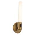 WAC Lighting Clare 16 1-Light LED Modern Aluminum Wall Sconce in Aged Brass