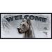 Great Dane Winter Season Welcome Dog Sign / Plaque featuring the art of Scott Rogers