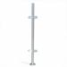 Oukaning Glass Railing Post Without Top Seat 316 Stainless Steel Glass Balustrade Railing Post Pole Handrail End/Mid/Cornor