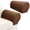 Sofa Arm Covers 2/4pcs Armrest Cover High-Grade Spandex Stretch Arm Caps Waterproof Furniture Protector Dustproof Sofa Towel Slipcovers Armchairs Covers for Sofa Couches Recliner Armchairs