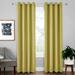 Beiwei Single Curtain Panel Eyelet Ring Top Blackout Window Curtain Grommet Room Darkening Curtain Thermal Insulated Window Drapes For Bedroom Living Room Yellow W:52 xL:63