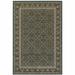 HomeRoots 4 x 6 ft. Navy Blue Green Red Ivory & Yellow Oriental Power Loom Stain Resistant Rectangle Area Rug
