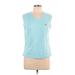 Adidas Active T-Shirt: Blue Activewear - Women's Size Large